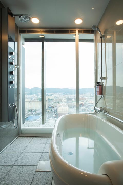 Bathroom, City view