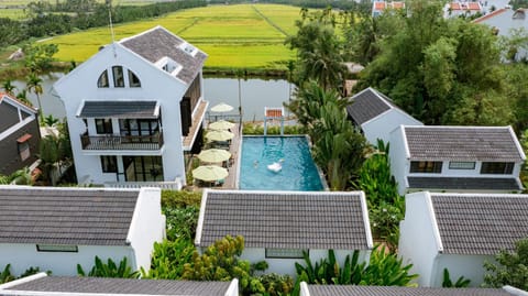 Property building, Natural landscape, Pool view, Swimming pool