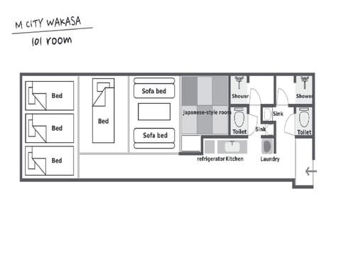 Mcity in Wakasa Inn in Naha