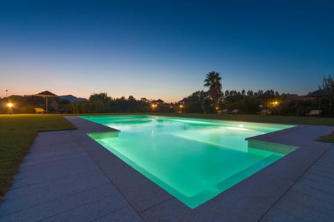 Swimming pool, Sunset