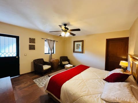 Bed, Photo of the whole room, fireplace