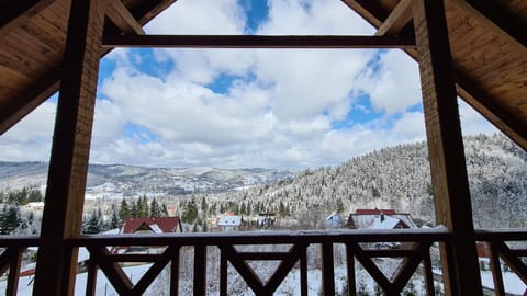 Winter, Balcony/Terrace, Mountain view