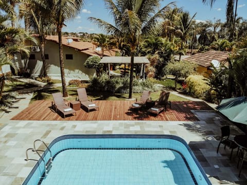 Garden view, Pool view, Swimming pool, sunbed