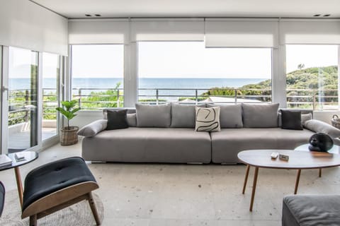 Day, Natural landscape, Summer, View (from property/room), Living room, Seating area, Sea view, Sea view, Street view