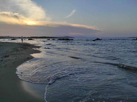 Natural landscape, Beach, Sea view, Sunset