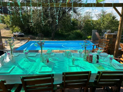 Patio, Pool view