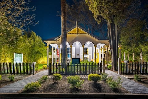 Property building, Night, Natural landscape, Landmark view