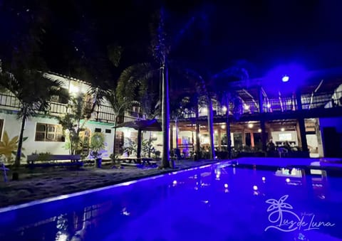 Property building, Night, Pool view