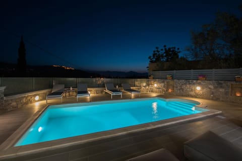 Night, Natural landscape, Pool view, Swimming pool