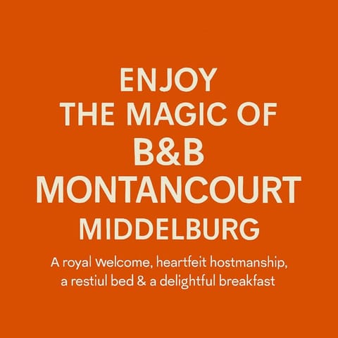 B&B Montancourt-Middelburg Bed and Breakfast in Middelburg