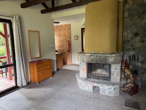 Living room, fireplace