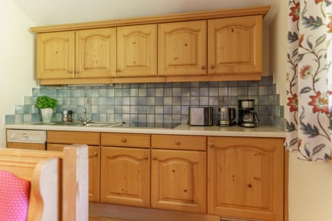 Coffee/tea facilities, Kitchen or kitchenette, stove, toaster