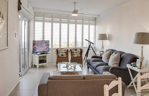 Living room, Seating area, Sea view