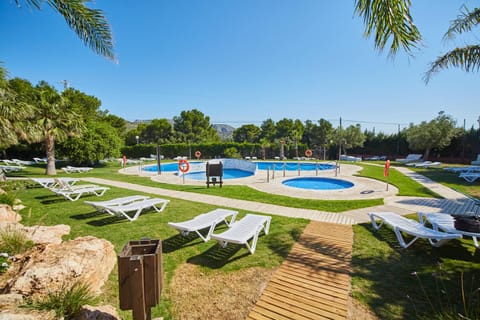 Natural landscape, Garden, Pool view, Swimming pool, sunbed