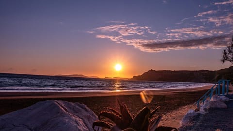 Natural landscape, Beach, Sunset