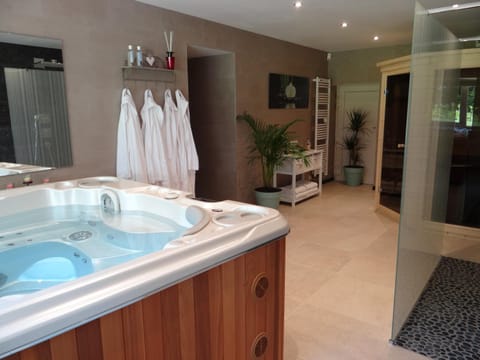 Shower, Hot Tub, Sauna, Spa and wellness centre/facilities, Garden view