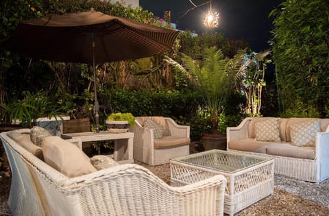 Patio, Night, Garden, Living room, Seating area, Garden view