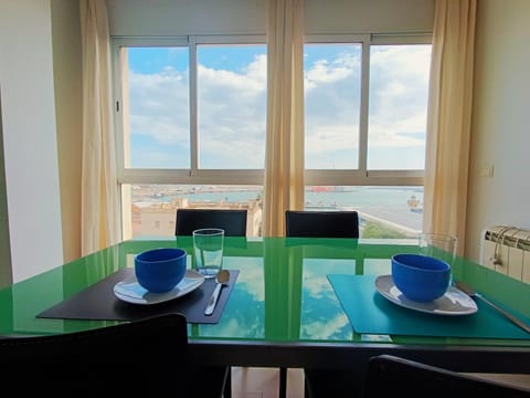 Living room, Dining area, Sea view