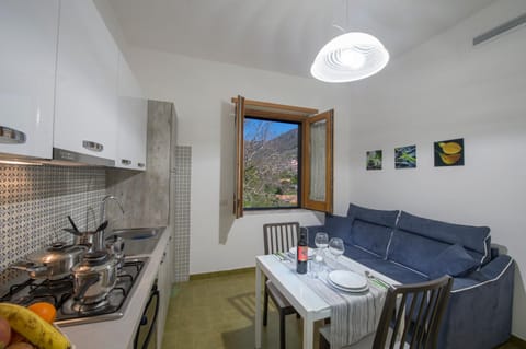 Coffee/tea facilities, Kitchen or kitchenette, Photo of the whole room, Decorative detail, Dining area, City view, Landmark view, Mountain view