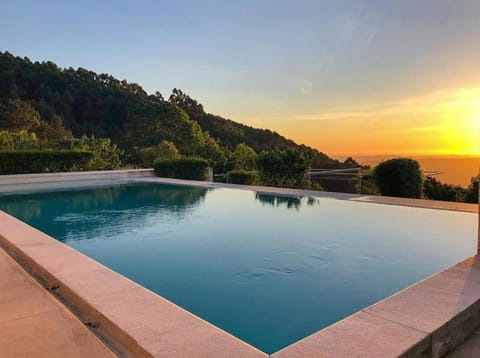 Swimming pool, Sunset