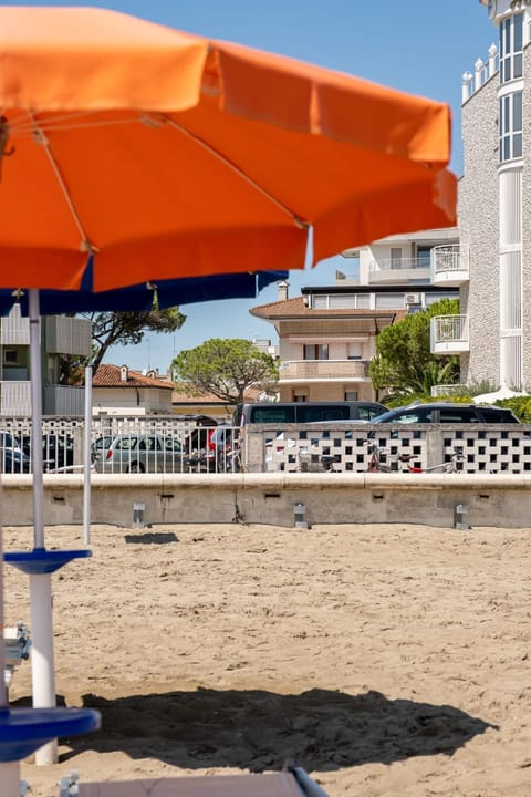 Property building, Day, Property logo or sign, Property logo or sign, Summer, View (from property/room), Balcony/Terrace, Beach, Beach, On site, Sea view, Sea view