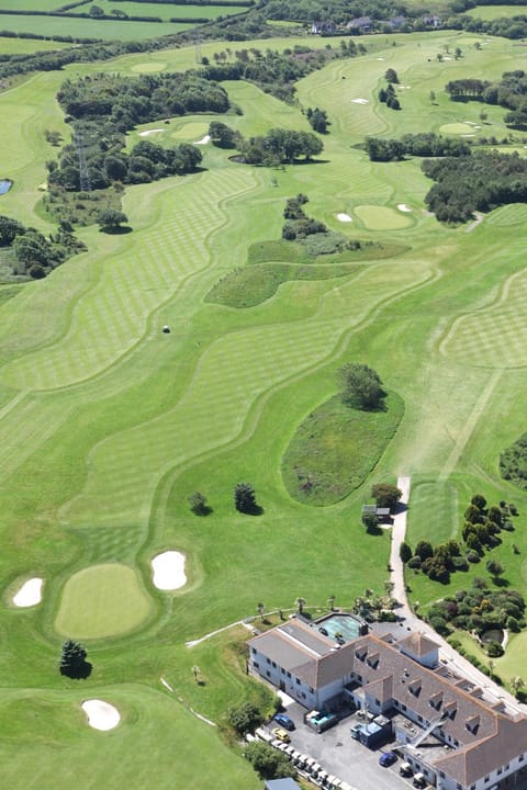 Natural landscape, Bird's eye view, Golfcourse
