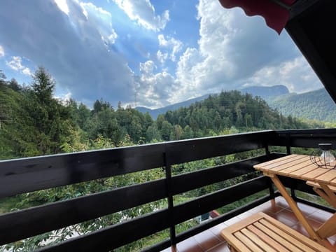 View (from property/room), Balcony/Terrace, Mountain view