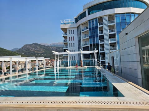 Natural landscape, Pool view, Swimming pool, sunbed