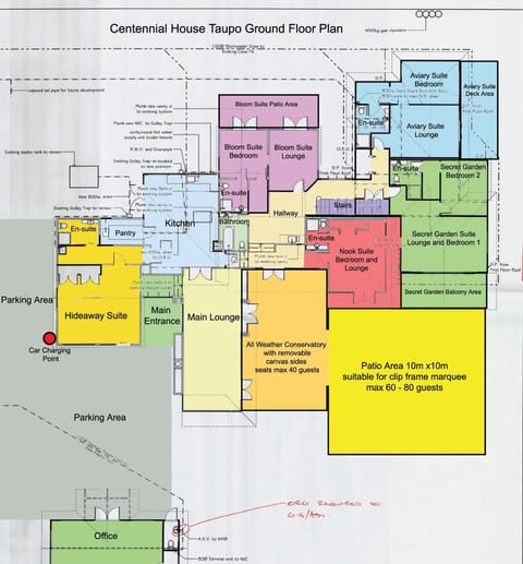 Bird's eye view, Floor plan