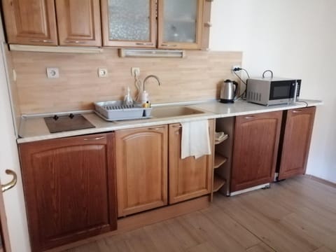 Coffee/tea facilities, Kitchen or kitchenette, stove