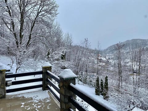 Day, Natural landscape, Winter, Mountain view, Inner courtyard view