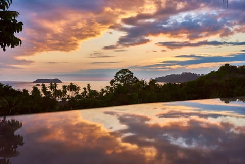 Natural landscape, Sea view, Sunset