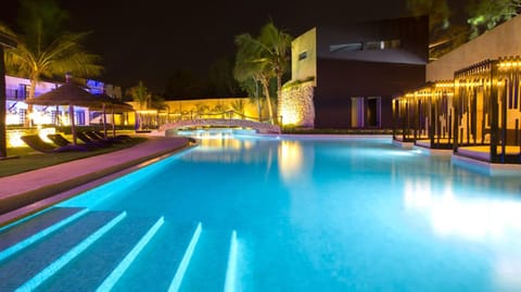 Night, Swimming pool, Swimming pool