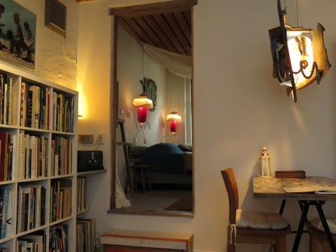 Library, Living room, Bedroom