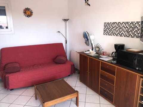 Studio cabine 4 pers avec piscine, parking sécurisé, BBQ et proche plage - FR-1-81-281 Apartment in Le Barcarès