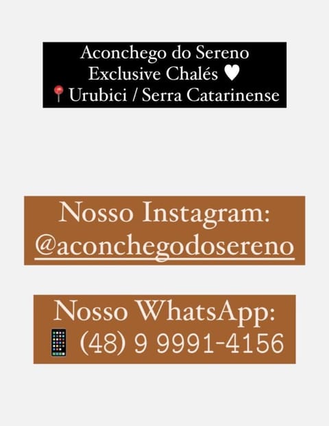 Aconchego do Sereno Exclusive Chales Natur-Lodge in Urubici