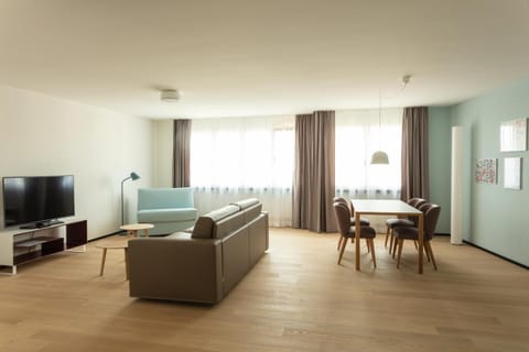 Living room, Seating area, Dining area