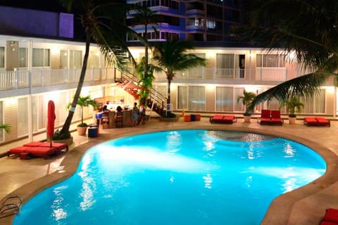 Night, Swimming pool, Swimming pool