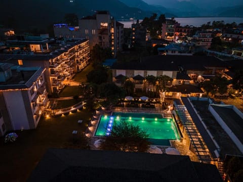 Property building, Pool view, Swimming pool