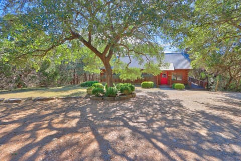 Falls Log Home House in Wimberley