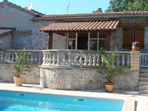 Patio, Pool view