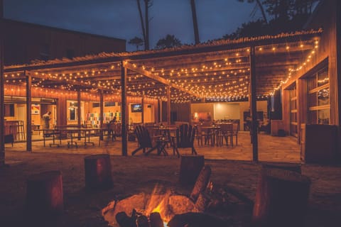 Property building, Patio, Night