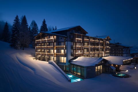 Property building, Night, Natural landscape, Winter