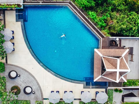 Garden view, Swimming pool, sunbed