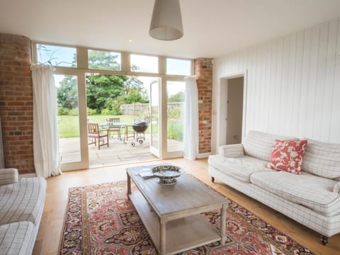 Living room, Seating area, Garden view