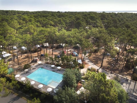 Natural landscape, Bird's eye view, Pool view, Swimming pool