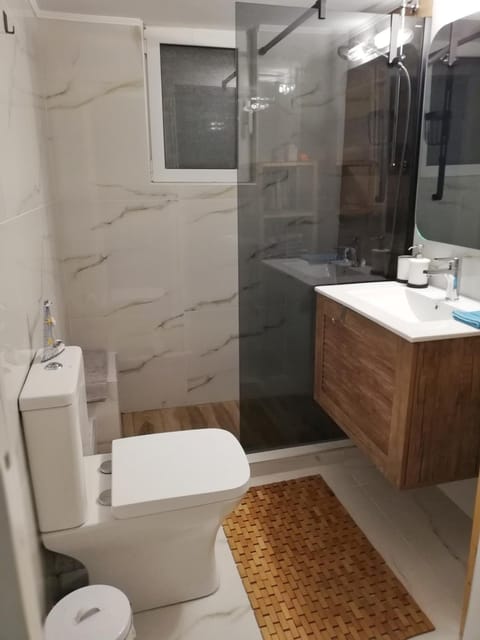 Shower, Toilet, Photo of the whole room, Area and facilities