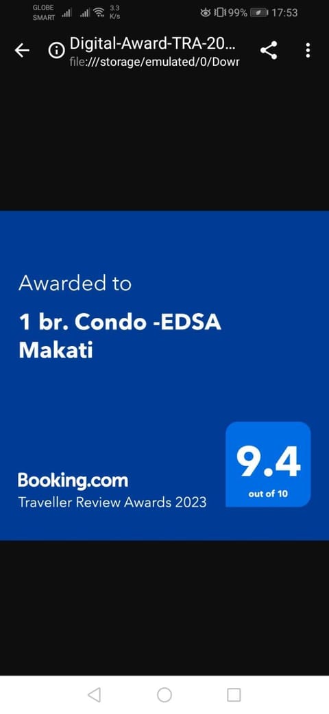 1 br. Condo -EDSA Makati Copropriété in Pasay