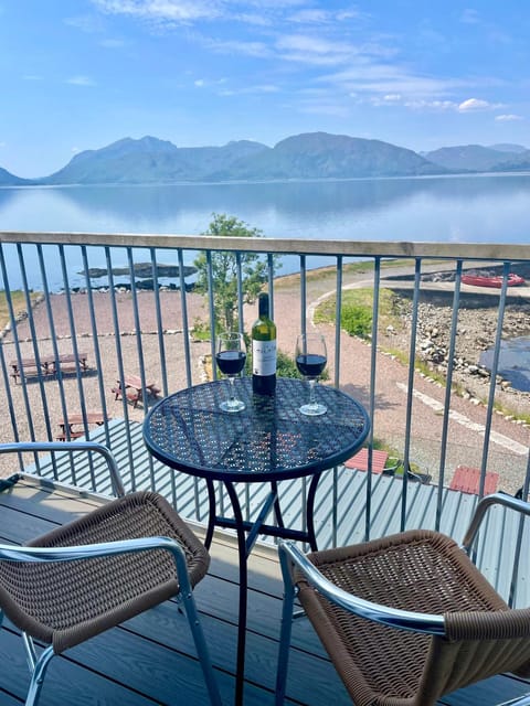 Patio, Dining area, Lake view