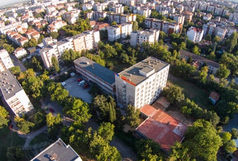 Property building, Property logo or sign, Bird's eye view, City view